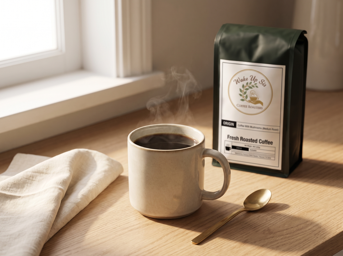 Coffee with Mushrooms Medium Roast